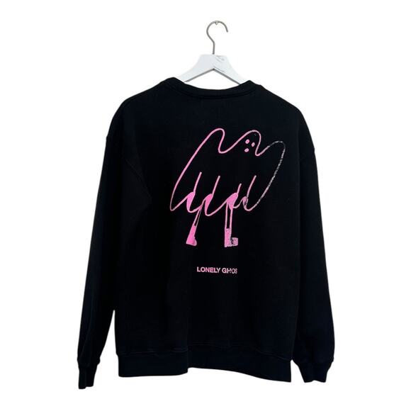 Lonely Ghost "Do You Believe in Ghosts?" Crewneck Sweatshirt  Size Large - Picture 5 of 6